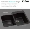 33-inch Drop In/Undermount Single Bowl Granite Kitchen Sink in Grey Product Dimensions	22"D x 33"W x 9.63"H 6