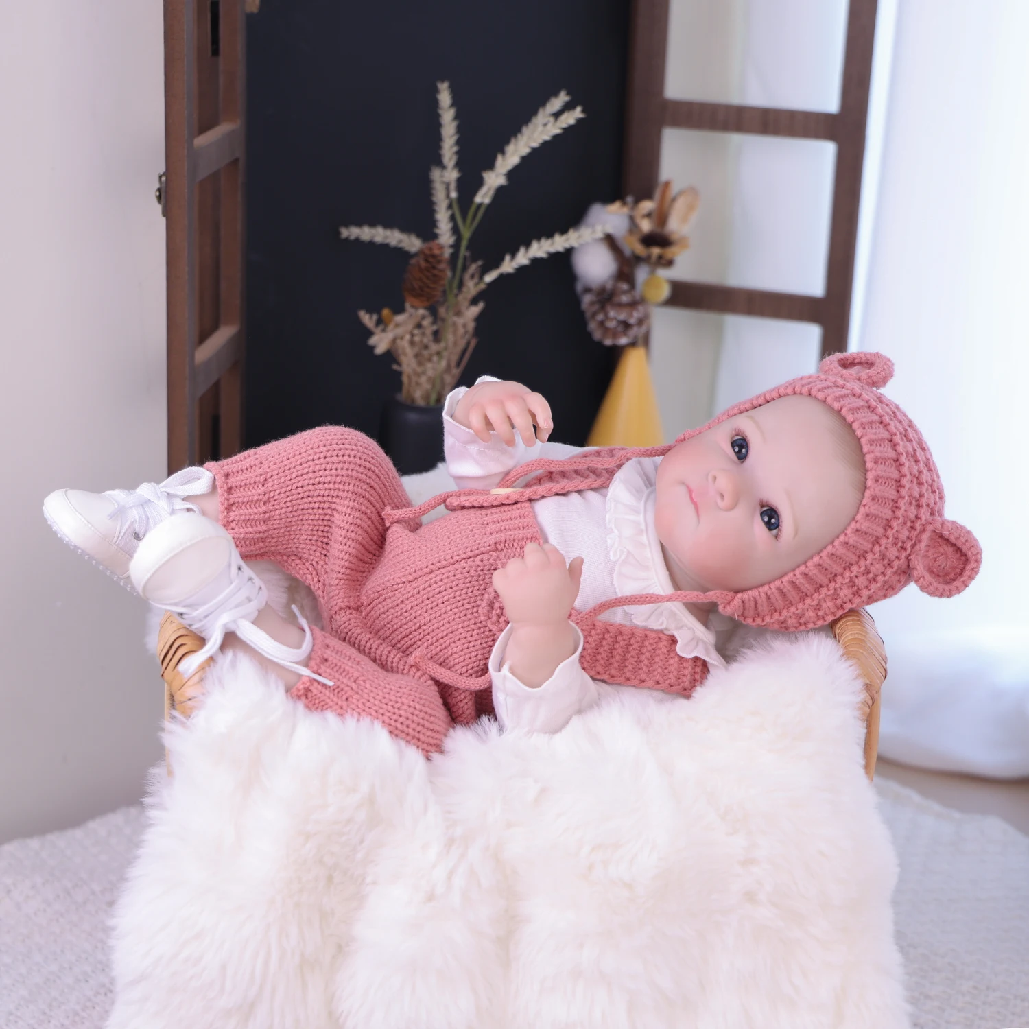 20 Inch Bebe Reborn Doll with Clothes Baby Doll Can Be Washed Soft Appease Education Newborn Baby Doll Christmas Gift - 4