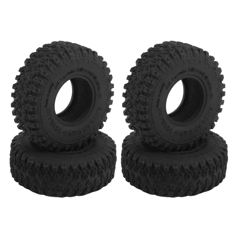 

4pcs 54mm 1.0" Soft Rubber Wheel Tire for 1/24 RC Crawler Car Axial SCX24 Bronco Gladiator AX24 FMS FCX24 Enduro24 TRX4M