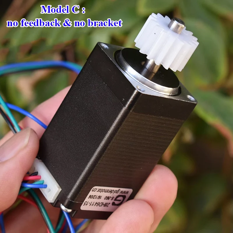Stepper Motor 28HD NEMA11 Micro 28MM Stepper Motor 1.8 Degree 2-Phase 4-Wire Stepping Motor Double Ball Bearing for 3D printer CNC Robot
