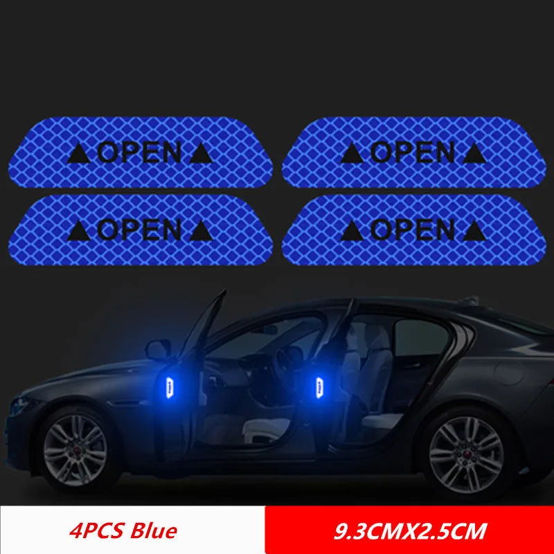 4pcs blue door