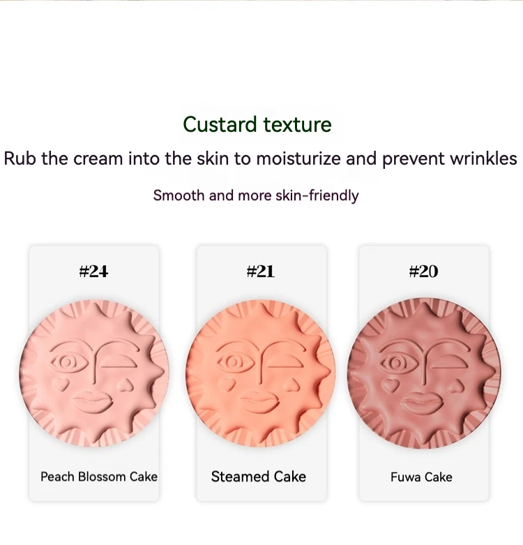 Girlcult Peach Series Jelly Blusher Cream Witch Blush Clay Blood Peach Highlighter Expansion Color White Nude Color Fine Matte