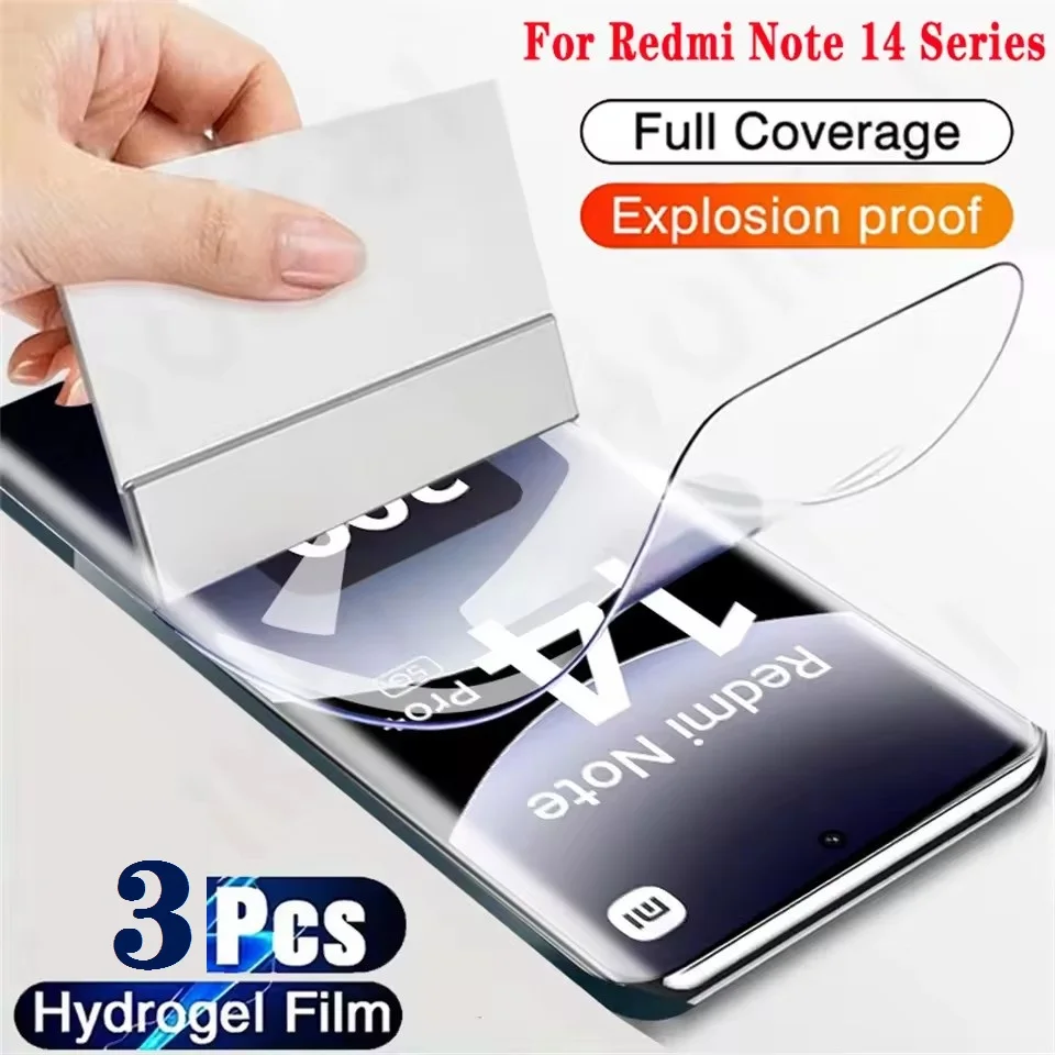 Triple Pack HD Full Cover Hydrogel Screen Protector Film