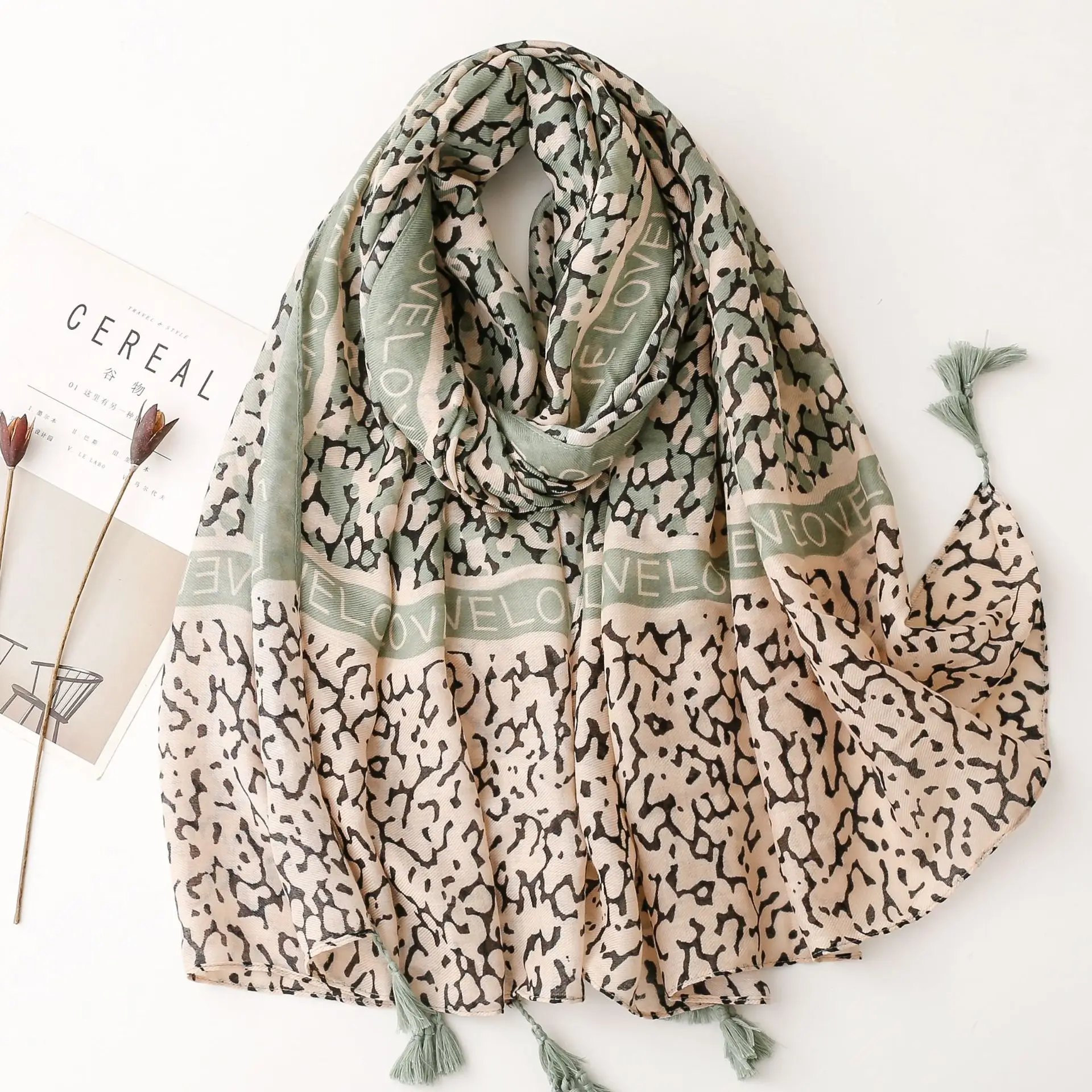 

Fashion Sexy Design Cute leopard print Tassel Viscose Shawl Scarf High Quality Neckerchief scarf women Muslim Hijab Sjaal