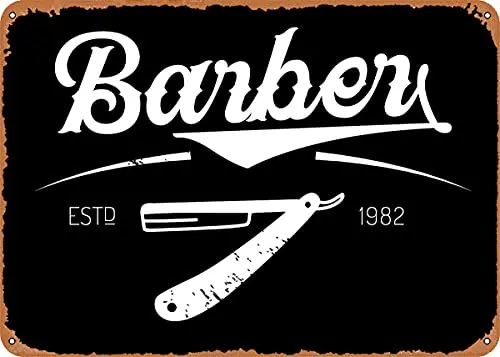 

Barber Vintage Look Metal Sign Patent Art Prints Retro Gift 8x12 Inch