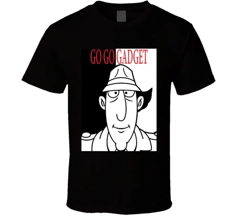 Ispettore Gadget Scarface Style Retro Movie T Shirt Maniche Lunghe O Corte