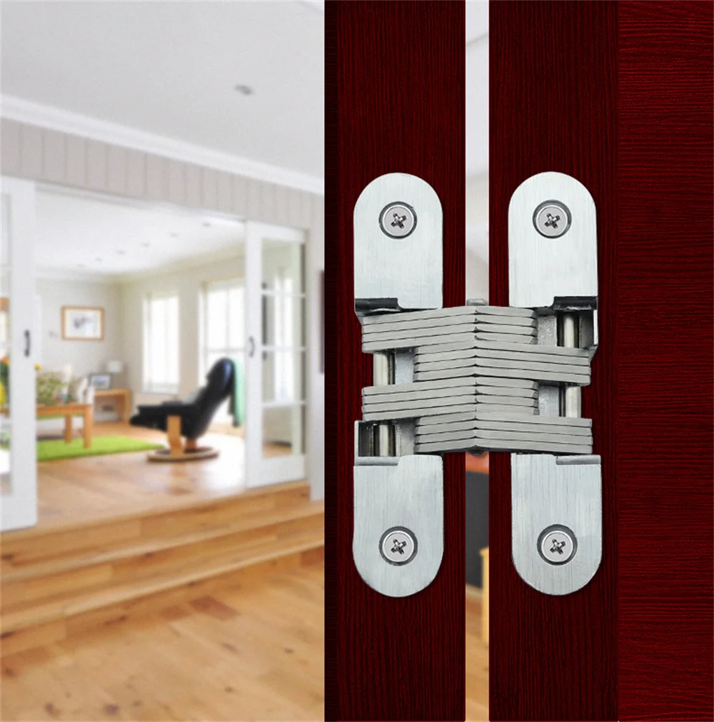 Description Picture 3 of itemCross Hinge High-quality Stainless Steel 180 Degree Concealed Hinge Folding Door Hinge Invisible Hinge 경첩 힌지 Bisagras Visagras
