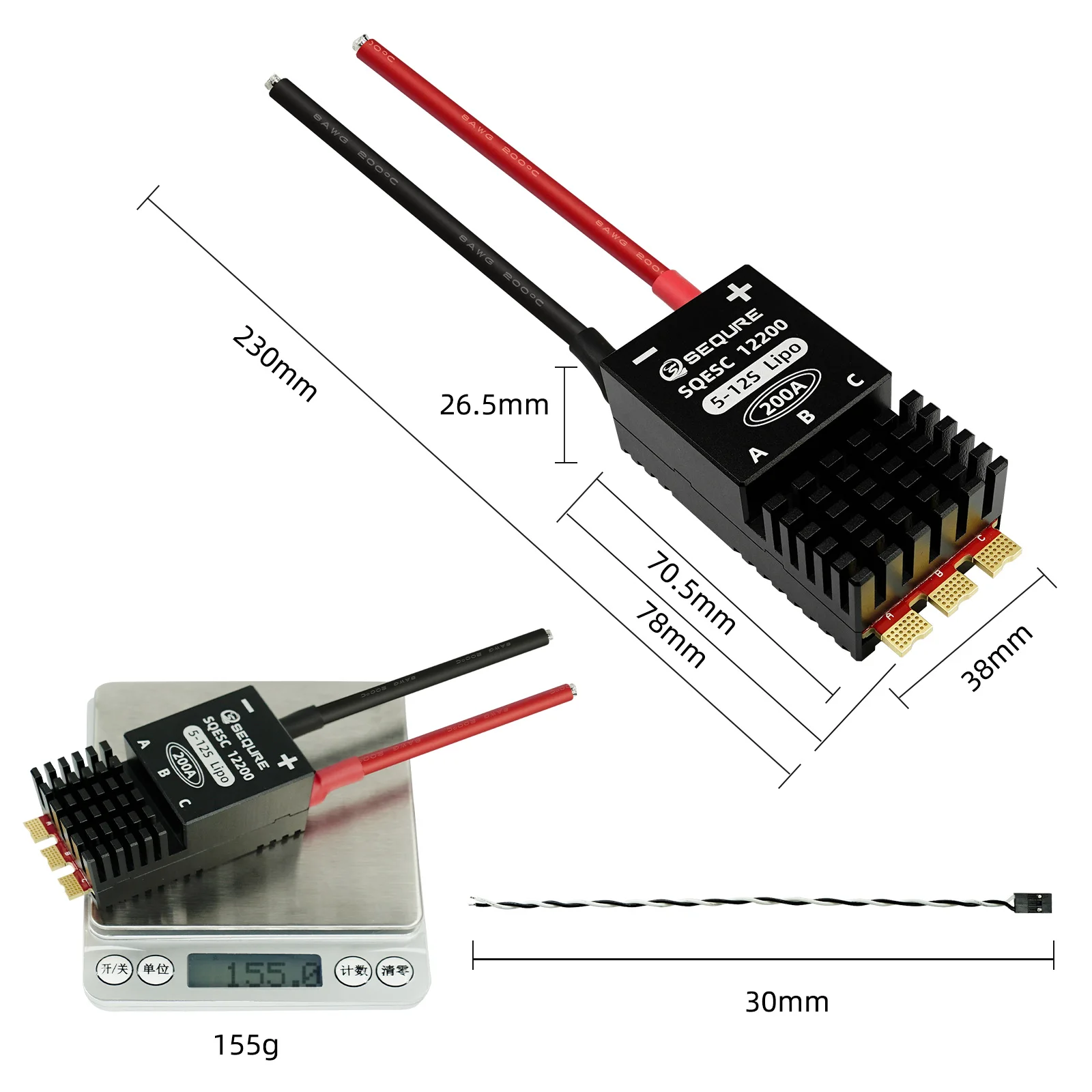 Бесщеточный источник питания блестящего 12200 ESC 5-12S 128 а blheli _ 32 | Прошивка AM32, поддержка частоты кГц PWM, используемой в Φ (art.: 3920c4058df0d) - 3920c4058df0d