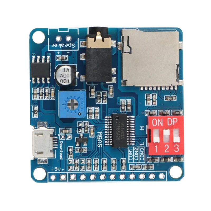 Модуль воспроизведения голоса mp3-плеер UART I/O усилитель триггера класса D 5 Вт 8 м