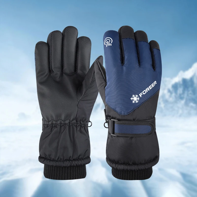 

Men Women Ski Gloves Winter Warm Windproof Waterproof Touch-Screen Fleece Non-slip Snowboard Snowmobile Cycling Skiing Gloves