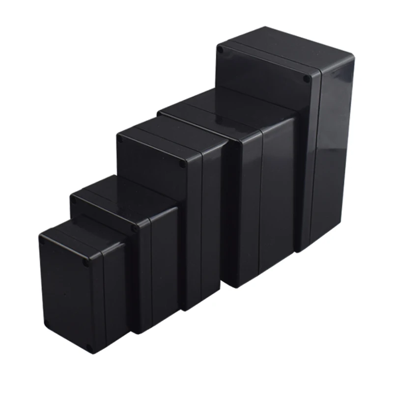 ABS Waterproof Junction Box - Black IP67 Rated Plastic Organizer Enclosure