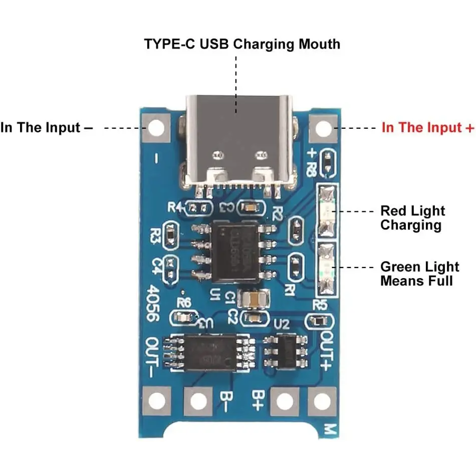 lithium battery charger 10pcs 5V 1A 18650 Lithium Battery Charging Board PLR TP4056 Lithium Charging Mini/Micro USB Type C Charge Module Protect