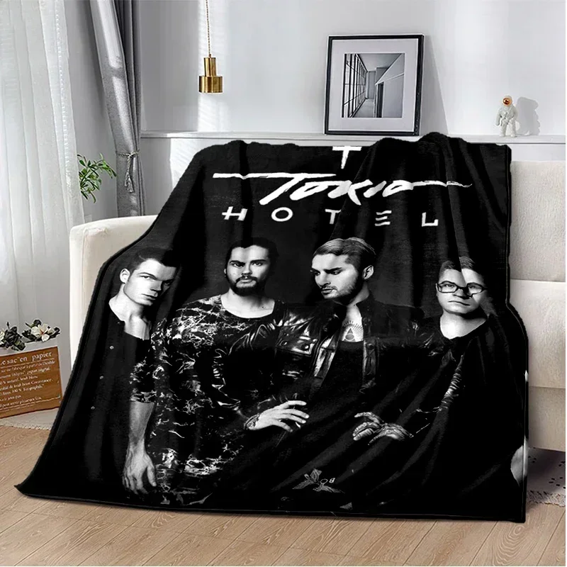 Rock Music Blanket Tokio Hotel Soft and Comfortable  Living Room Sofa Bed Bedroom Decoration  Fans Gift 4