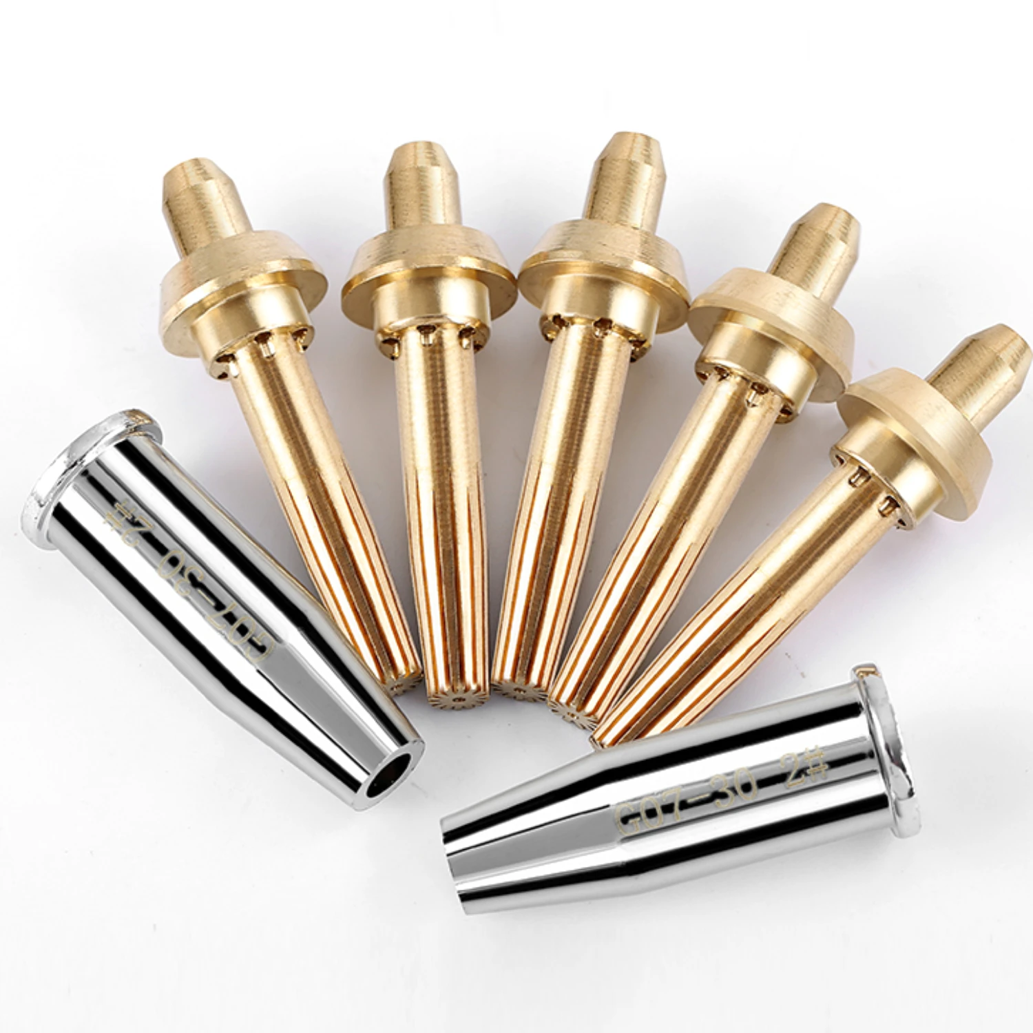 G07-30 G07-100 G07-300 G07 30 100 300 Propane LPG Gas Cutting Torch Nozzle Tip 5 Pieces