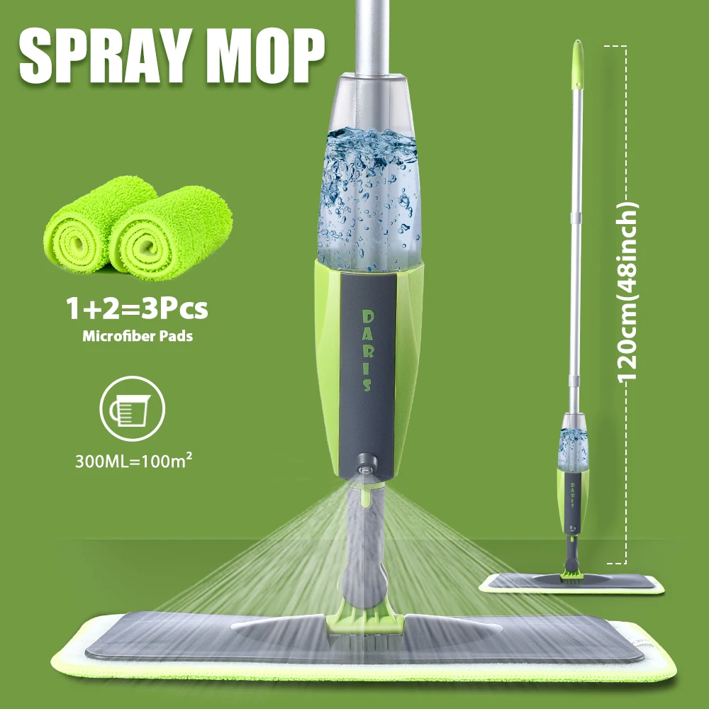 Mop Spray per pavimenti con cuscinetti in microfibra riutilizzabili Mop a  cricchetto al 360 per la pulizia della casa del pavimento strumenti per la  pulizia delle piastrelle di ceramica in laminato - AliExpress