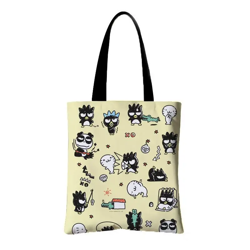 

Kawaii Sanrio Keroppi, плохая Женская Холщовая Сумка, школьные сумки через плечо, женская сумка для покупок, вместительная аниме-фигурка, праздничный подарок