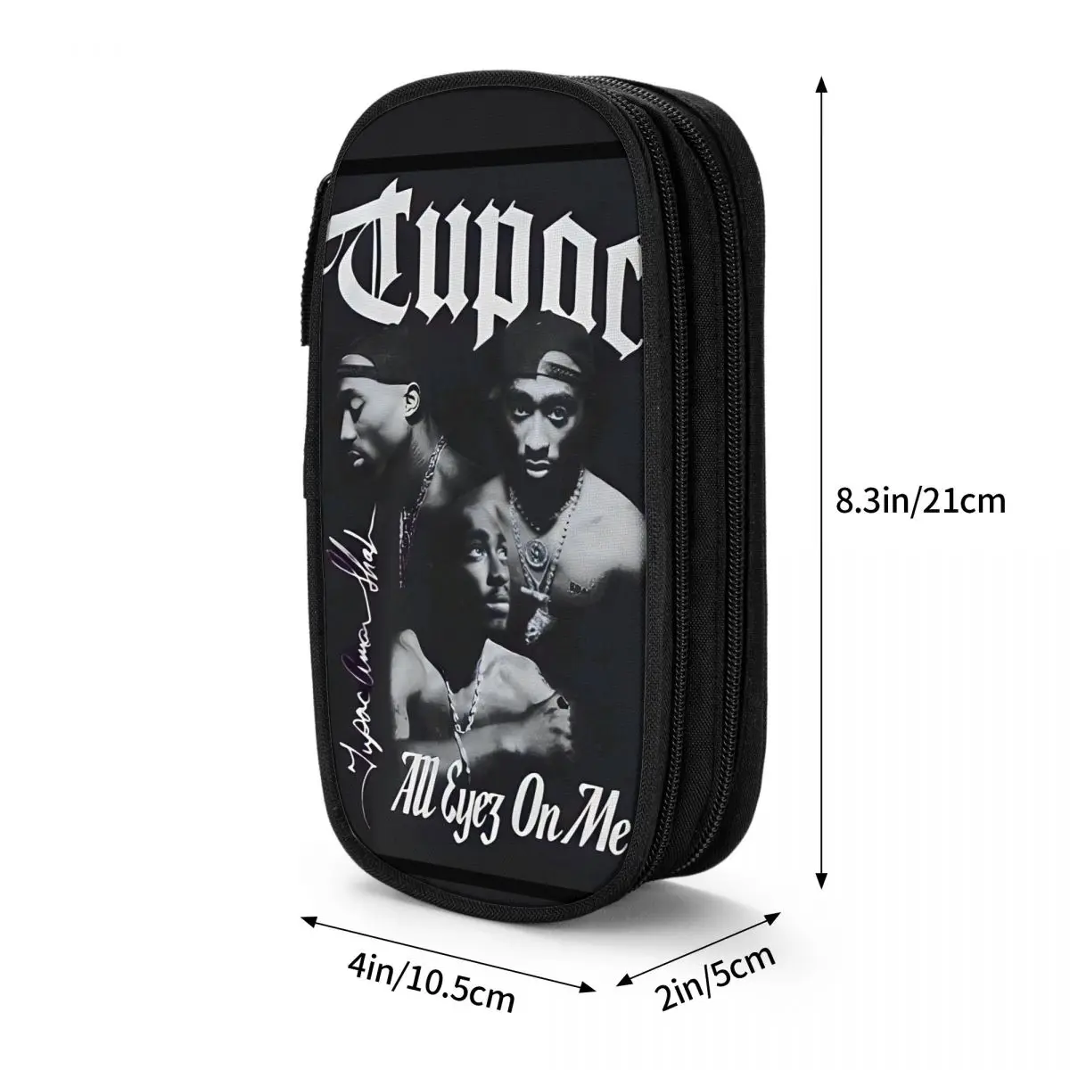 Lovely Rapper Tupacs Pencil Cases 2pac Hip Hop Pencil Pouch Pen Holder for Girls Boys Big Capacity Bag Office Gifts Stationery