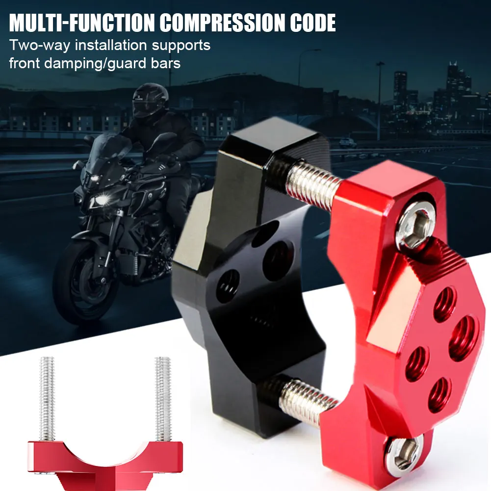 

32mm/42mm/54mm Universal Motorcycle Handlebar Clamp Stent Aluminum Alloy Spotlight Bracket Bumper Clamp Motorcycle Parts