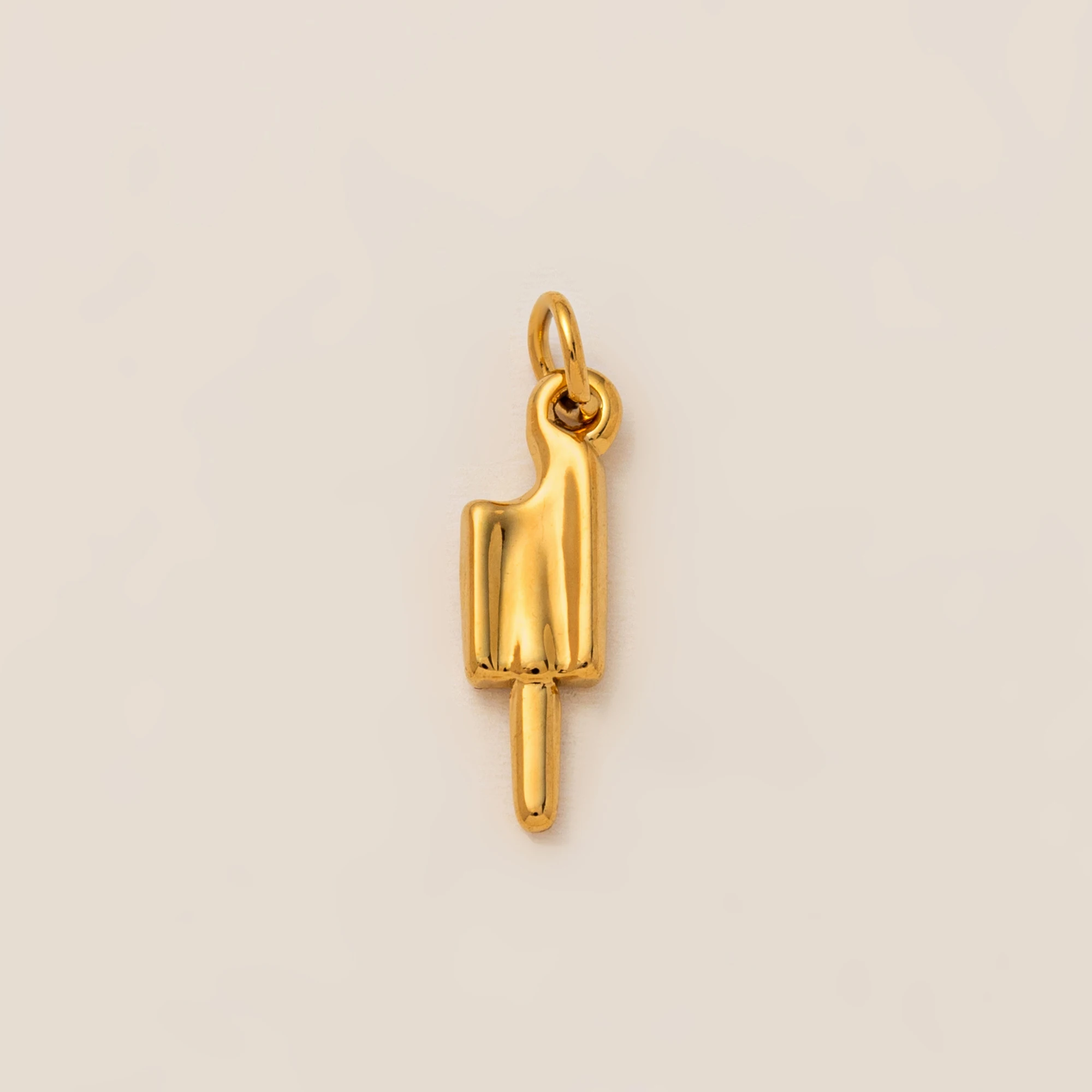 Minimalist Gourmet Style 18K Gold-Plated Pendant - Stainless Steel Jewelry Accessory