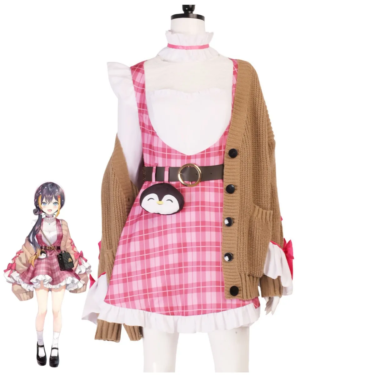 VTuber: NIJISANJI Petra Gurin | Pink VTuber Cosplay Costume 30 NIJISANJI EN OBSYDIA Petra Gurin VTuber Cosplay Costume for Women (Unofficial)
