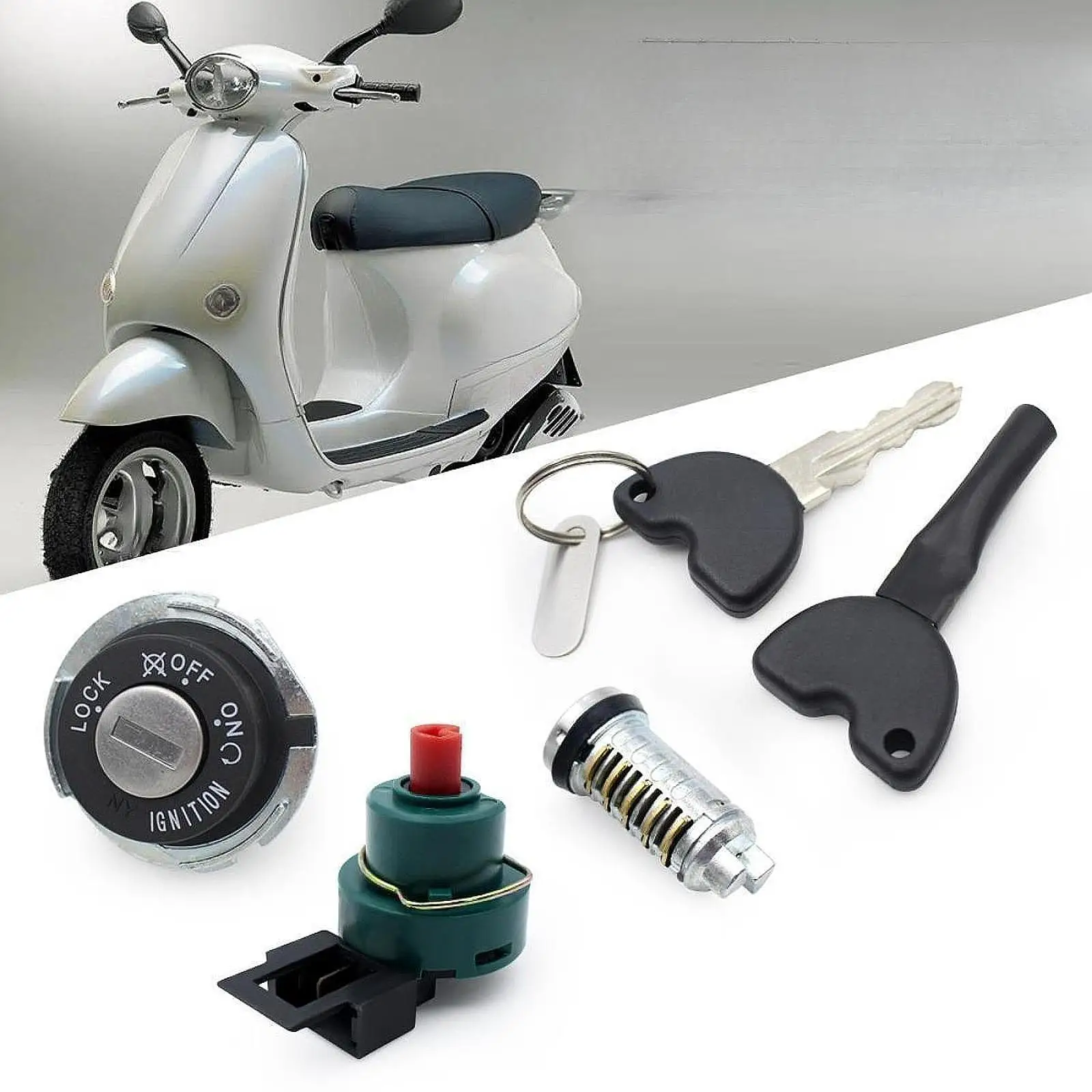 점화 스위치 교체 부품 실용적인 고성능 용품 설치가 용이함 Vespa ET4 50cc용 교체 액세서리