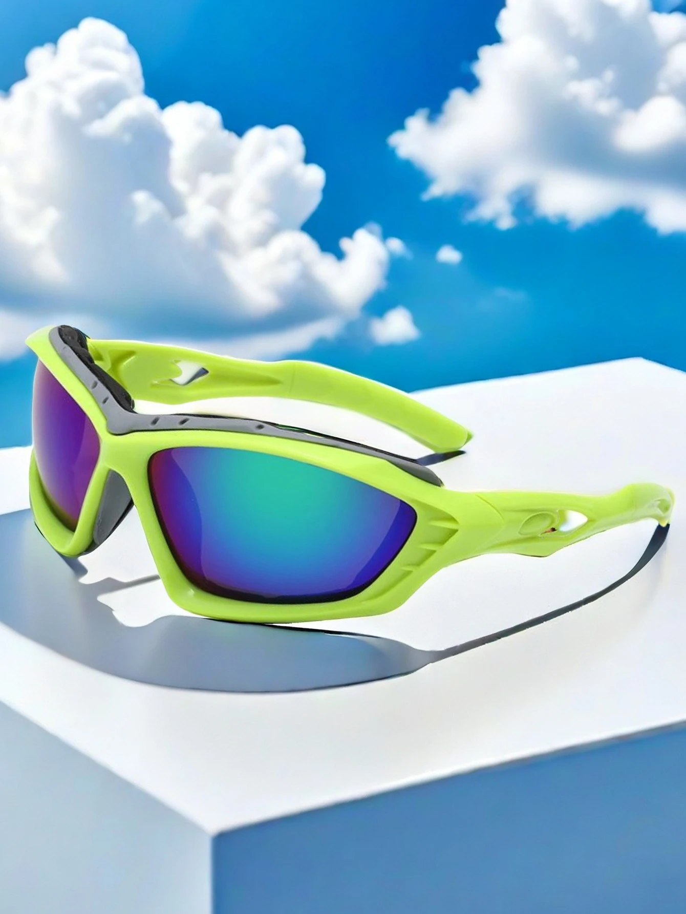 Fahrradbrille Männer und Frauen winddichte Outdoor-Bergsteiger-Sonnenbrille bunte beschichtete Sonnenbrille Sportbrille. – Detail 1