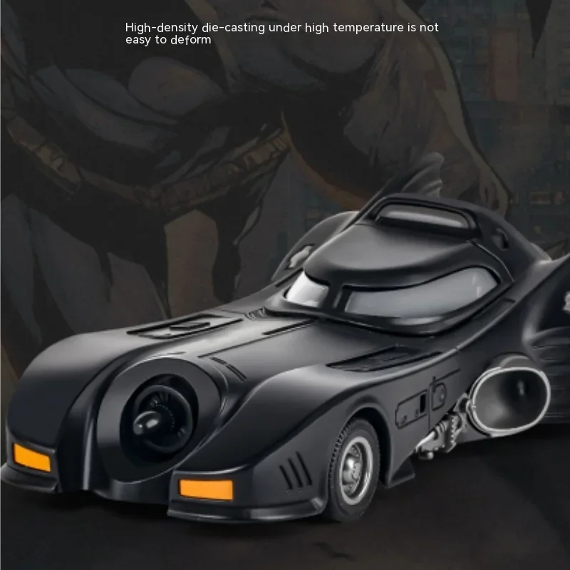 

New Batmobile 1989 Alloy Model Car Toy Casting Metal Casting Sound And Light Pull Back Car Toy Car Model Display Collection Gift