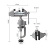 Adjustable Micro Swivel Bench Vise 360 Degree Rotating Table Mini Vise Clamp Aluminum Alloy Smooth Surface for Electric Diy Tool 6
