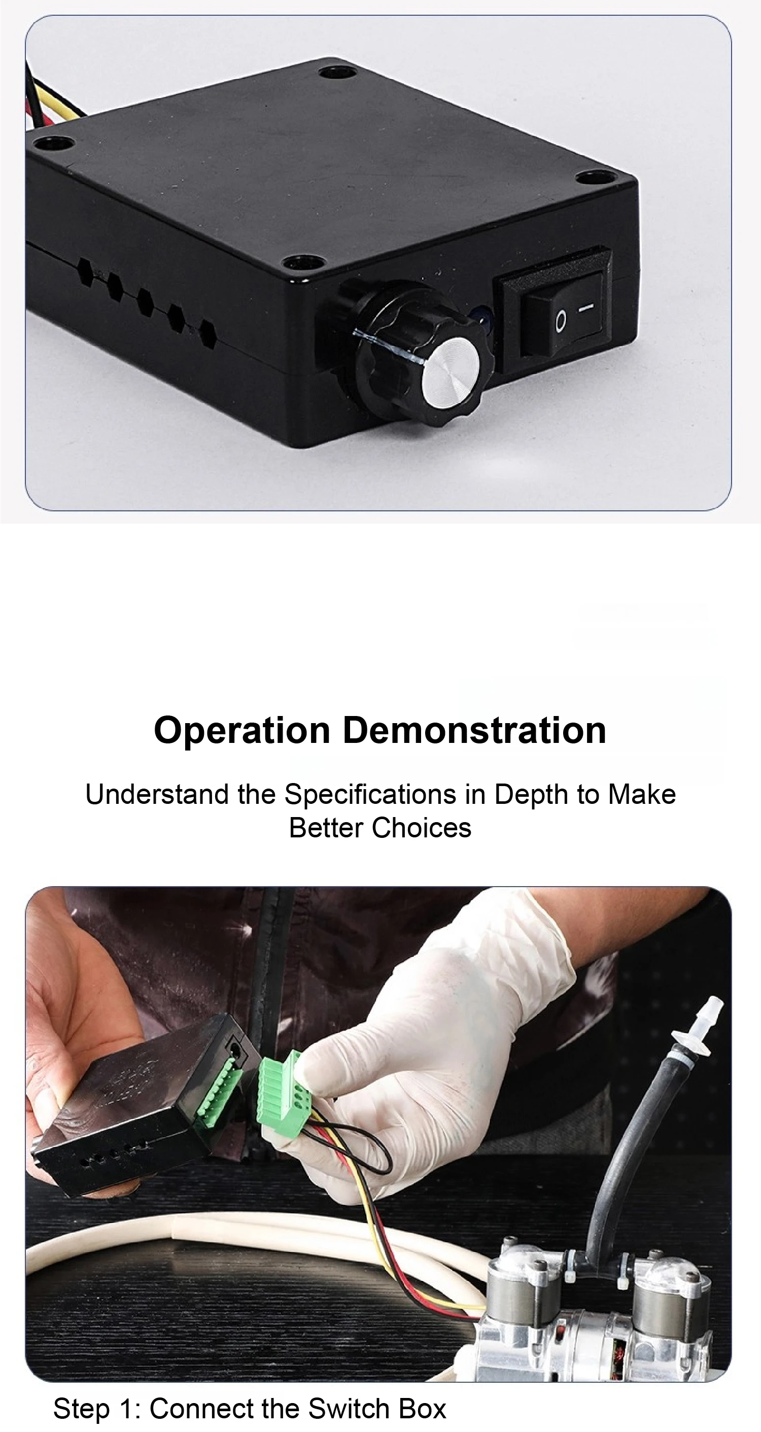 DET60 DC12V Mini Air Compressor 10Lmin Brushless Diaphragm Vacuum Pump for Filtr