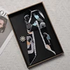 Boutique 2023 Luxury Silk Scarf Slim Hair Accessories Fashion Bag Handle Ribbon Women's Horse Print Headband Women's Autumn New 1