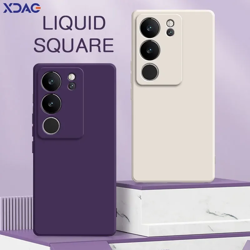 VIVO V29 Pro V29Pro 카메라 보호용 360 충격 방지 소프트 폰 커버 VIVOV29 Funda Bag 용 기존 사각형..