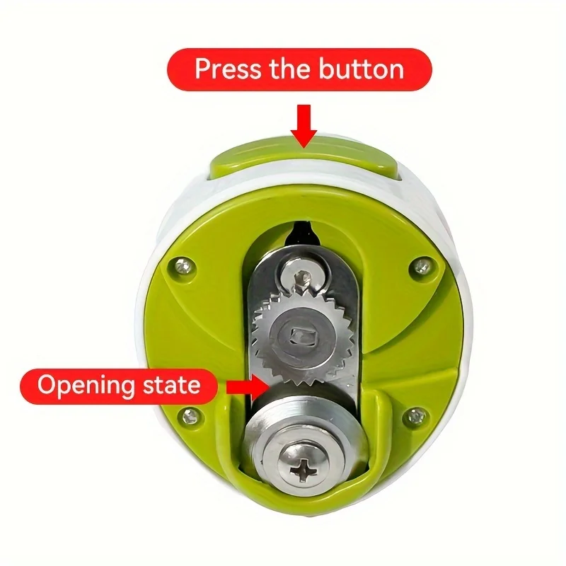 Portable Manual Can Opener Beer Can-Do Compact Mini Can Opener Kitchen Gadgets Tool Easy Twist Release Safety Open Jar