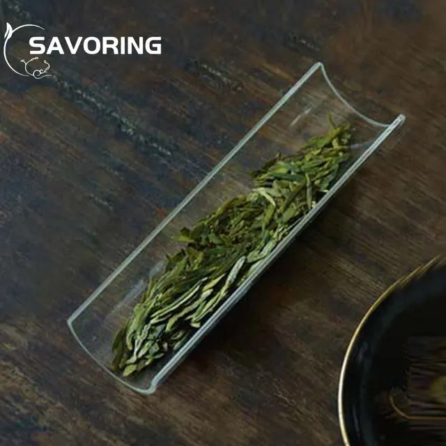 Átlátszó Matt Tea Lapátok Japán Stílusú Teakészítő Szerszámok Kungfu Teanállal Prezentációs Edény Szertartás Kiegészítők - Image 4