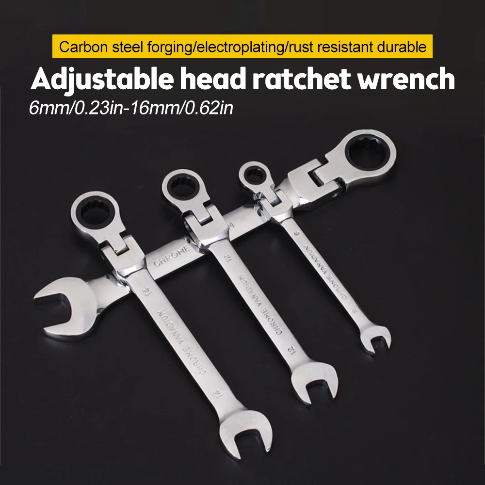 FlexiblePivotingHeadRatchetWrenchSpannerGarageMetrichandTool6mm14mmForautoandHome.jpg