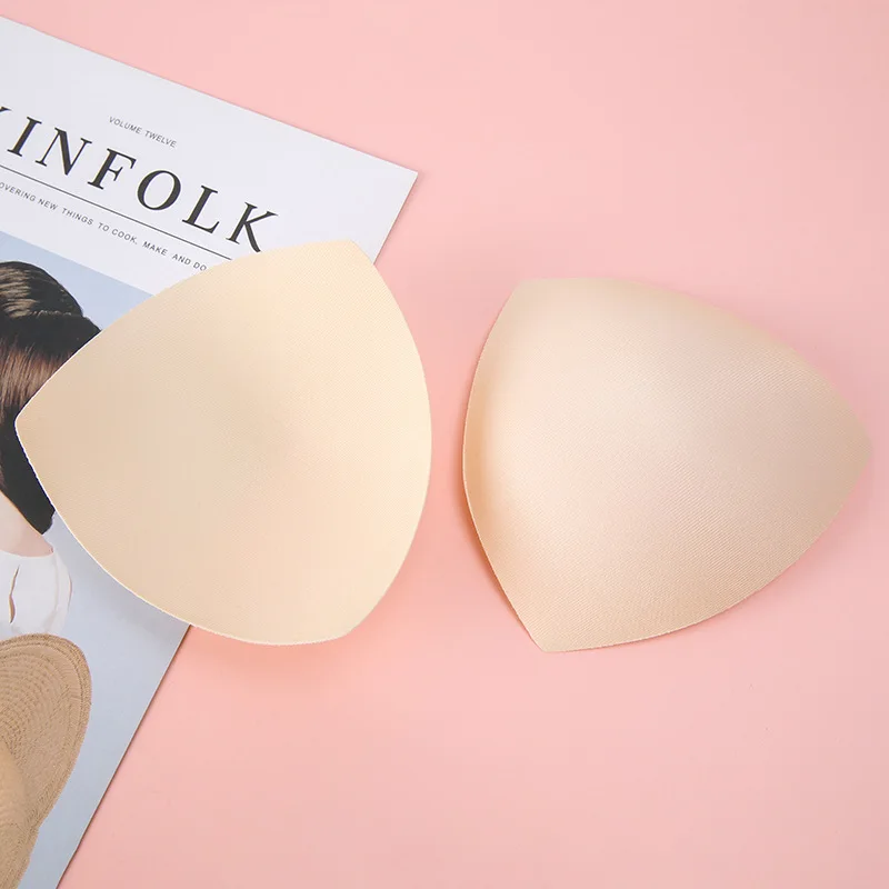 

4pcs/2pairs Women Intimates Accessories Sponge Swimsuit Breast Push Up Bra Padding Chest Enhancers Bra Foam Insert Chest Cup