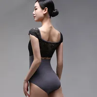 New Backless Lace Ballet Leotard For Girls Dancewear Ballerina Dress Women Exercise Clothes Lace Square Neck Gymnastic Suit - Image 2