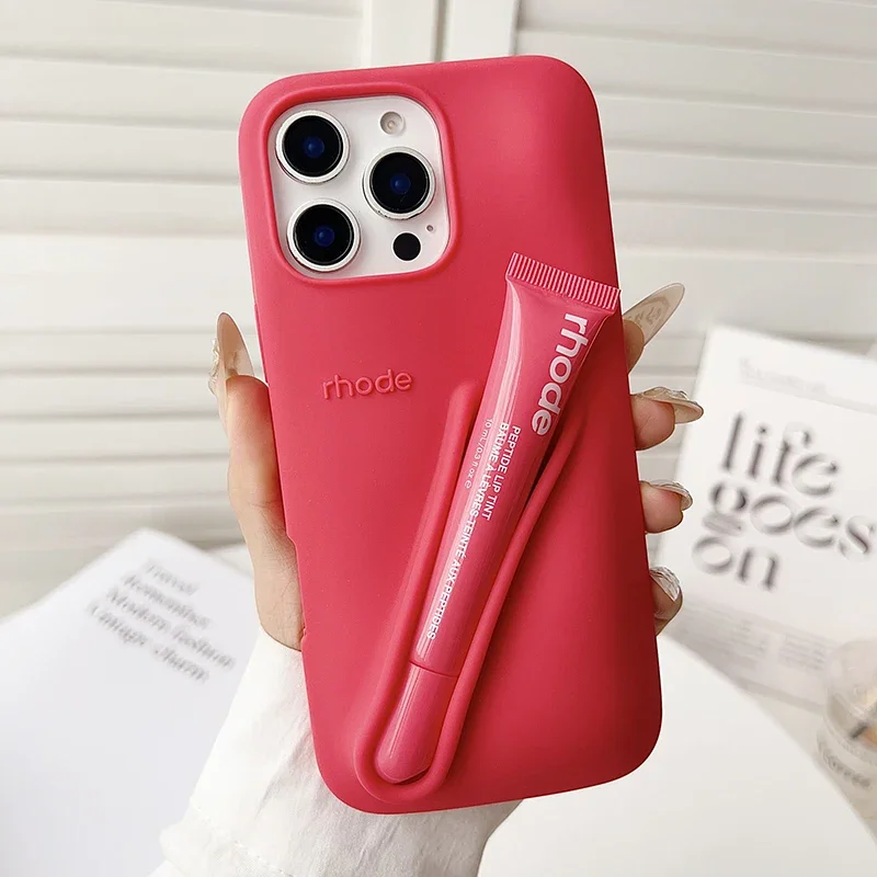 Rhode Phone Case iPhone 11 12 13 14 15 16 Pro Max Plus Lipstick