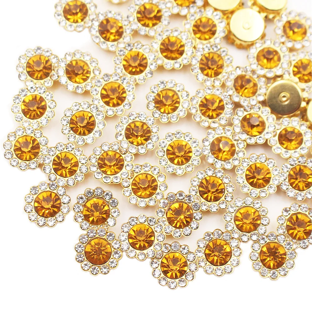 Sunflower Sewing Claw Rhinestone Embellishments
