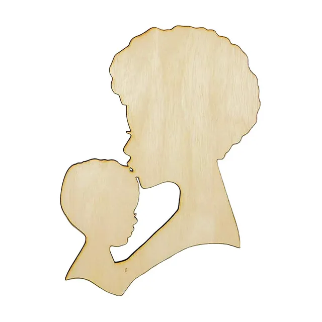 Sablon Medál Ajándékok Gyerekek Játék Rajz Többfunkció A Bejárati Ajtóhoz Fa Kézműves Nappali Barkácsolás Nő Fej Alakú Graffiti