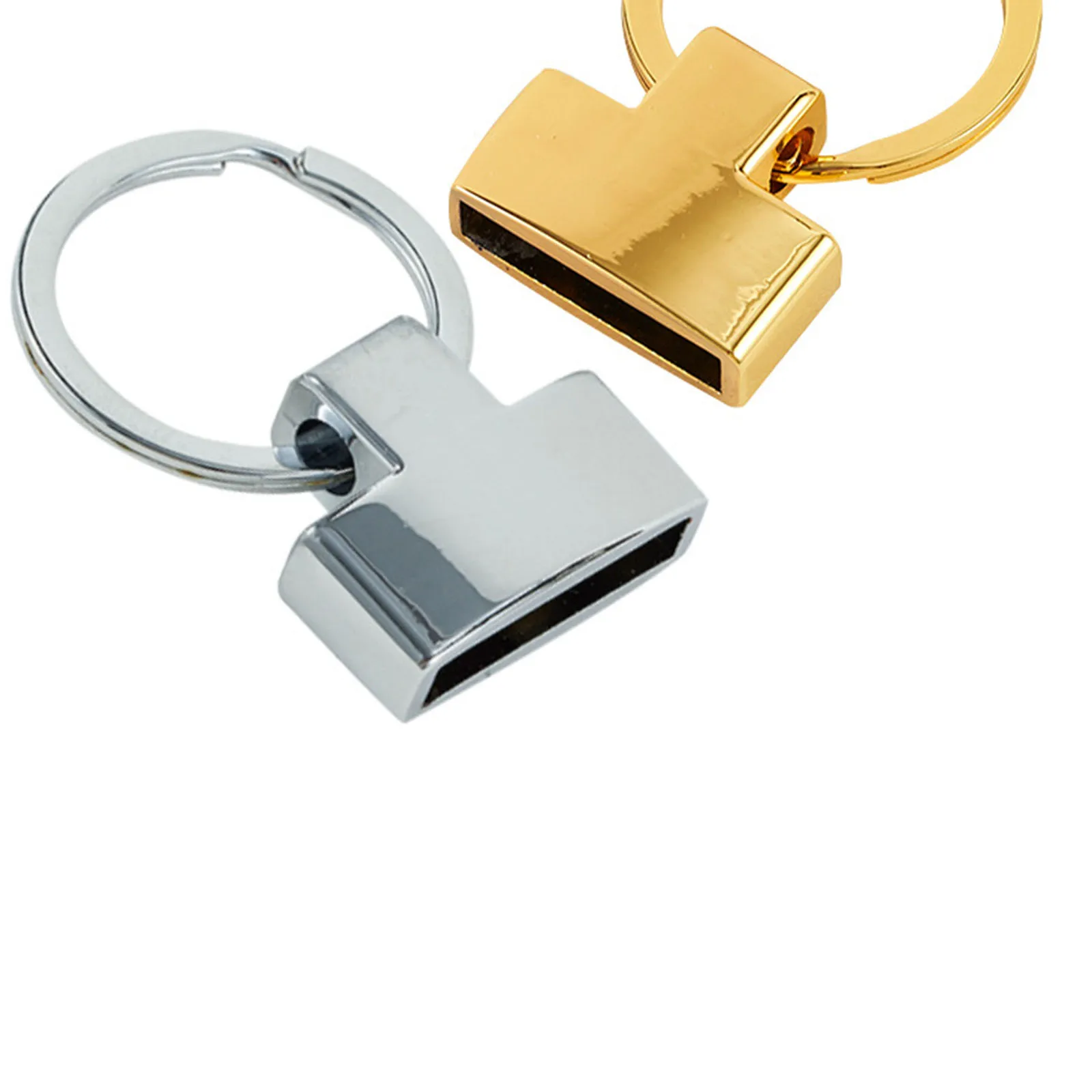 Roctee 50 Moschettoni Portachiavi In Metallo 4,9 Cm | Clip A D Con Anello Aperto E Vite | Per Gioielli Fai Da Te E Chiavi