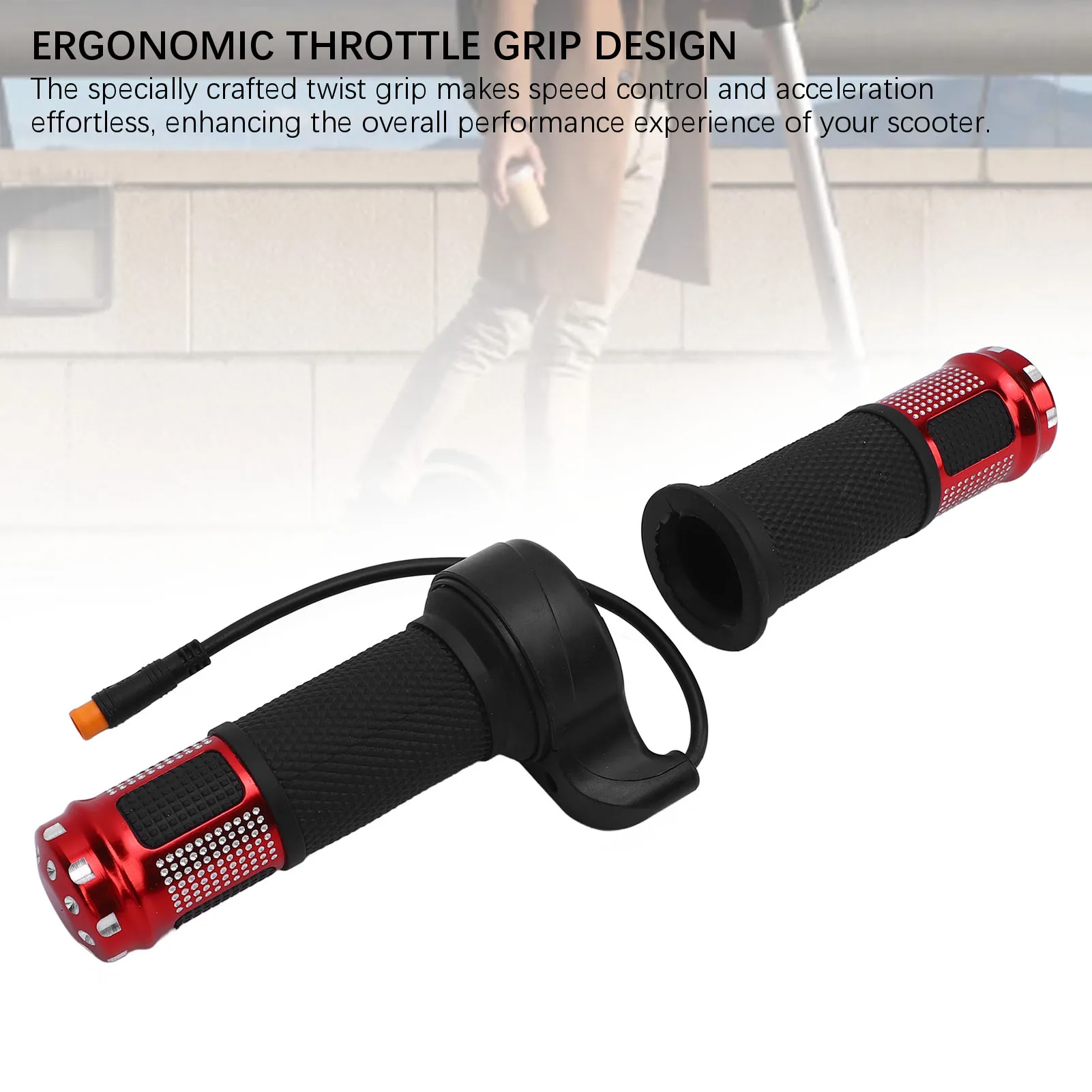 Electric Scooter Throttle Grip with Aluminum Alloy ABS for Enhanced Riding Safety