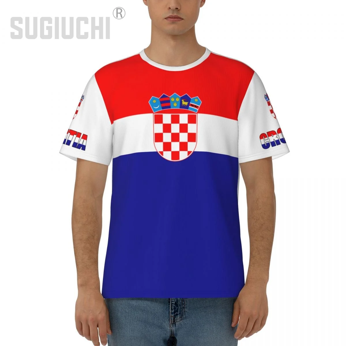 Unisex Nation T-shirt Croatia Flag Croatian T-shirts jersey For Men Women Soccer Football Fans Gifts Custom clothes tee