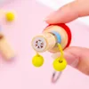 7cm Wooden Whistling Toy Musical Instrument Cartoon Pirate Style Wood Whistle Kids Music Educational Toys for Children Gifts 3