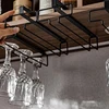 Iron Ambry Cup Holder Without Perforation Upside Down Waterlogging Glass Cup Holder Hanging Wine Cup Storage Kitchen Organizer 2