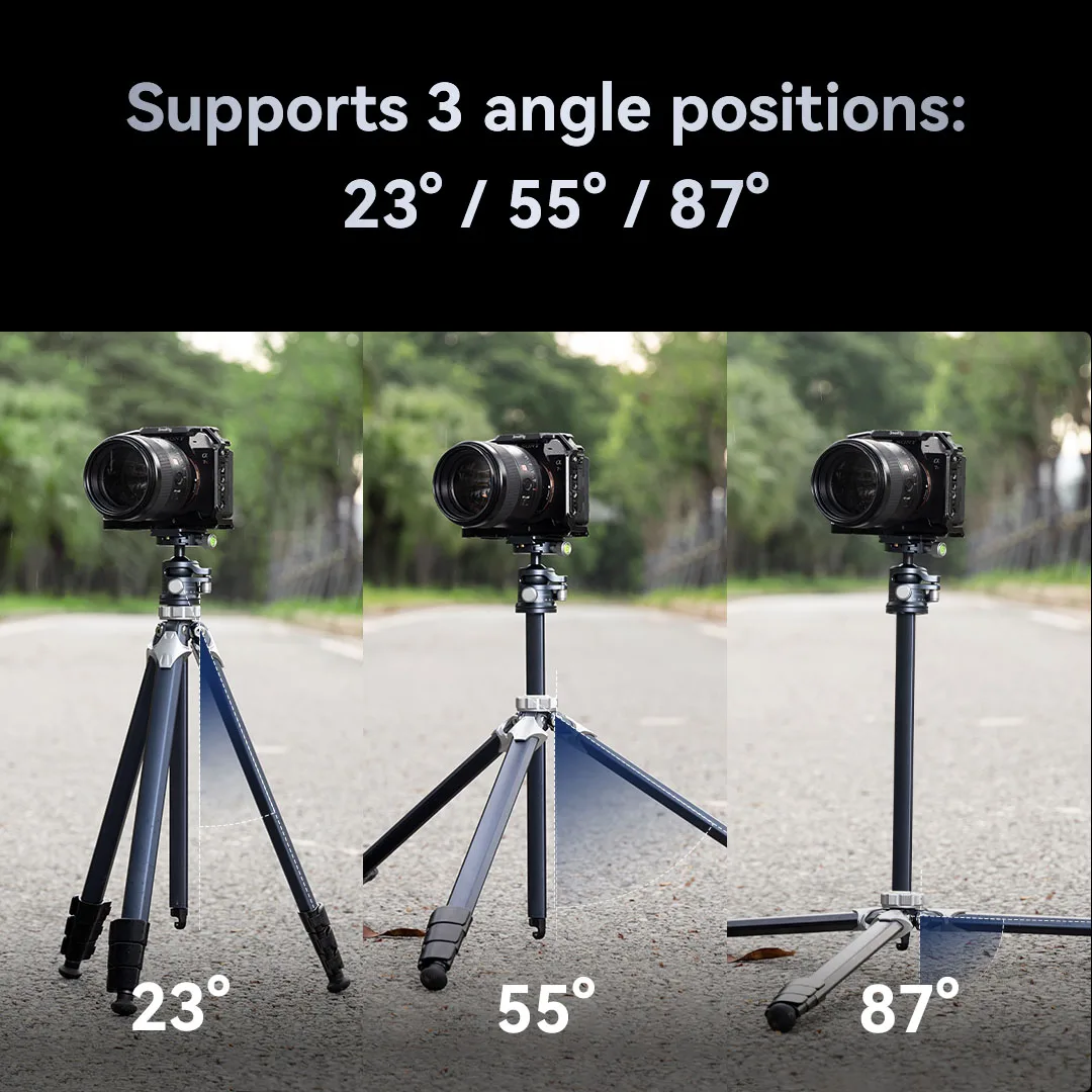 SmallRig 경량 여행용 삼각대 AP-02, 컴팩트 구조, 360 ° 볼 헤드, 퀵 릴리스 플레이트, 용 여행 가방, DSLR