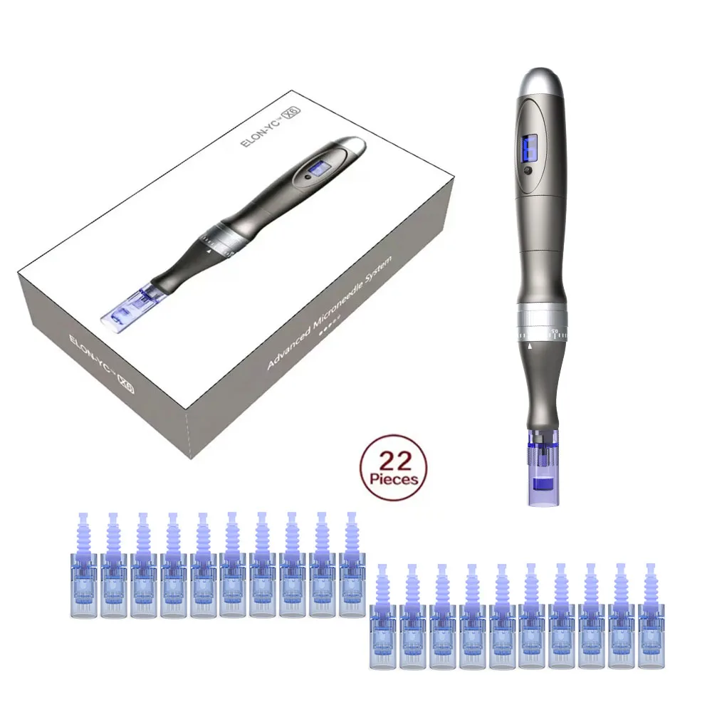 Dermapen Ultima X6 Wireless Derma Microneedle Pen Skincare Mts Con Cartuccia Da 20 Pezzi