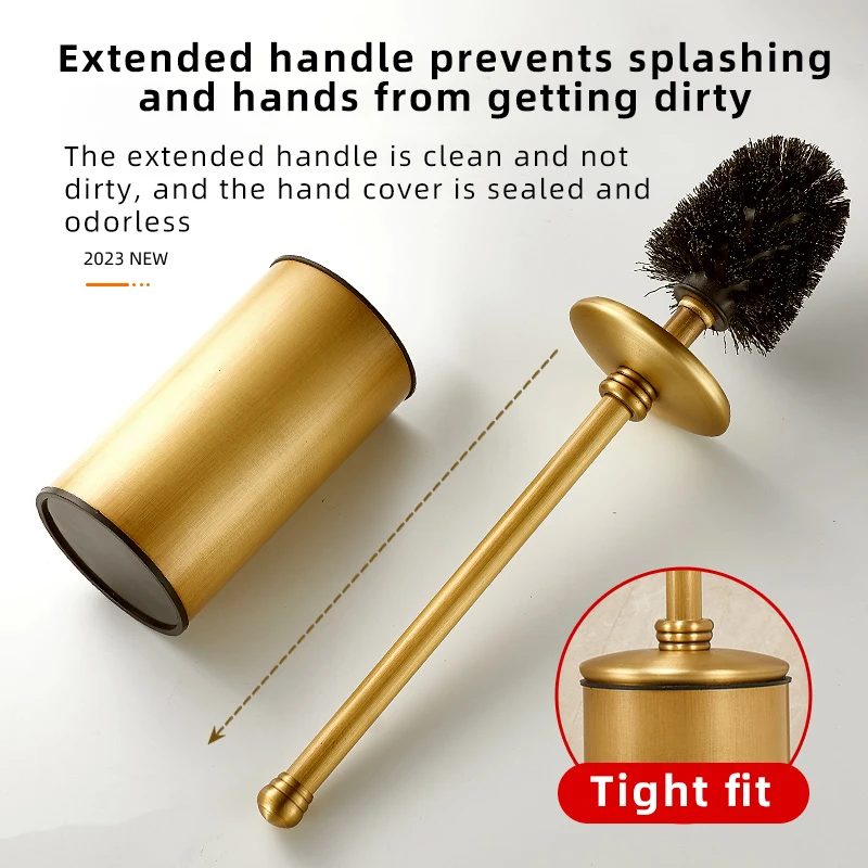 Antique Copper Toilet Bowl Brush and Holder Covered Bathroom Toilet Brush Standing Cleaning Tools Brushes bathroom accessories,toilet brush set,toilet brush holder