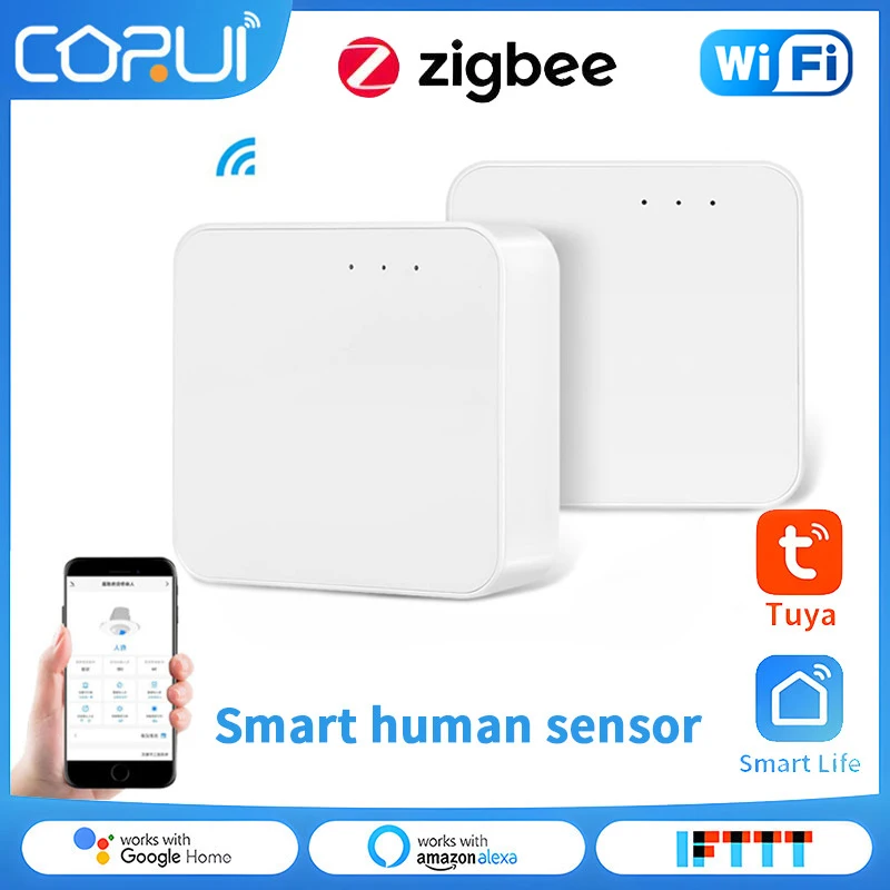

CORUI Tuya ZigBee Wifi Smart Ceiling-mounted Human Body Presence Detection PIR Motion Sensor Smart Home Automation DIY Module