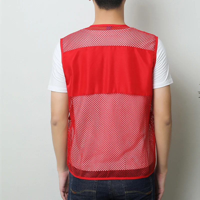 Outdoor Men Multi Pocket Baggy Vest 2023 Summer Men Casual Thin Mesh Shooting Work Outerwear Sleeveless Jacket With Many Pockets