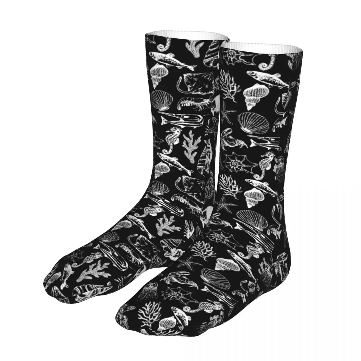 

Funny Ocean Life Pattern Starfish Woman Socks 2022 Female Sport Socks